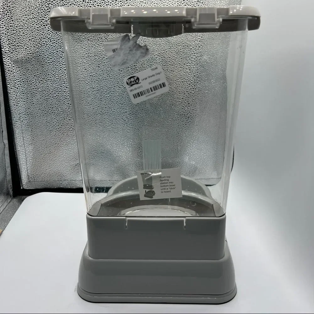 Boots & Barkley Dog Feeder 5 pounds holder dispenser bowl plastic pop lock lid